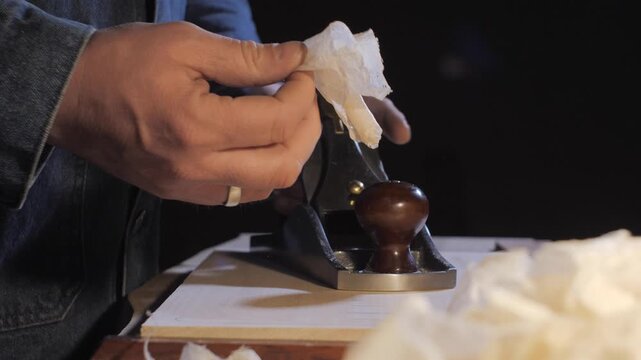 Hand plane woodworking