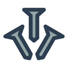 nails filled outline icon