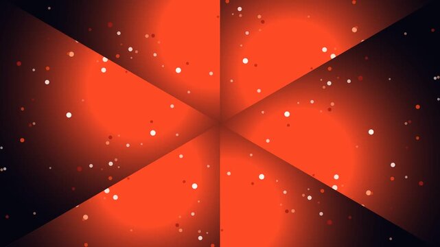 Bold red radial burst animation with glowing particles and soft light rays expanding from center. Perfect for dramatic intros, sale promos, holiday themes, and cinematic transitions.