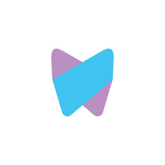 Abstract Geometric Tooth Logo for Modern Dental Clinic and Creative Healthcare