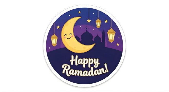Ramadan wish 2d sticker