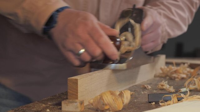 Hand plane woodworking