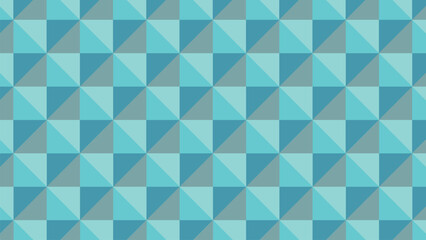 Colorful blue seamless geometric triangle pattern abstract background design