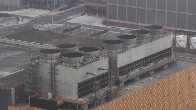 Changhua Taiwan Data Center Aerial Cloudy Coastal Site