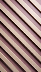 Obraz premium Diagonal beige stripes on a dusty rose background create a modern abstract pattern
