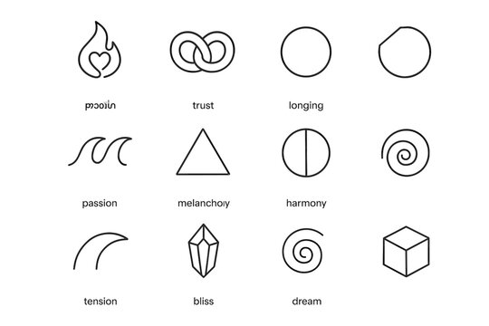 Spiral tension beam inner knot wave icon cube worlds crystal vector longing