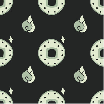 Fire and Coin Pattern Background