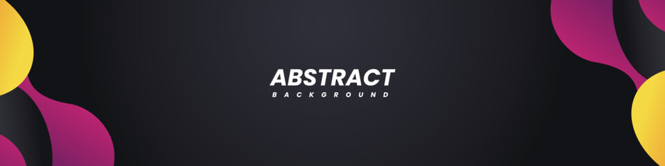  black abstract background linkedin cover social media template vector design