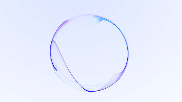 Bright blue purple glowing energy sphere with dissolving light texture and flowing digital plasma waves on dark background. Futuristic abstract orb with luminous aura.