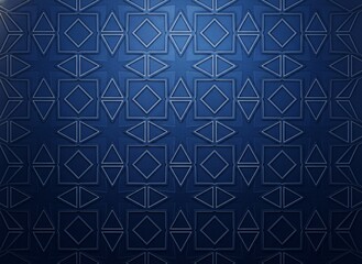 Abstract Geometric Blue Pattern, Modern Textured Background, Seamless Repeating Design