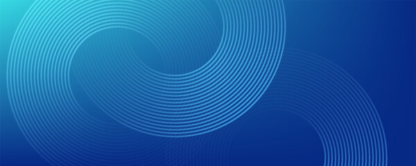 Blue-green gradient studio room, abstract background pattern, walls and floor reflect neon lights, dark tones and feel  speed of digital technology connected blue-green background. Future technology.