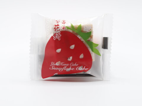 Yuki and love strawberry condensed milk snowflake cake in Manila, Philippines