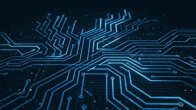 Circuit board technology illustration.