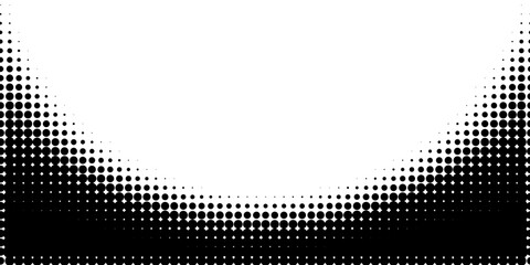 Halftone border website. Drop separator effect. Wave black gradient dot divider. Pixel graphic frame. Half tone png