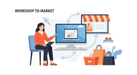 Workshop to Market: Digital Business Strategy, Product Development, and E-commerce Launch Illustration