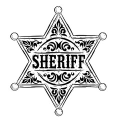sheriff star badge