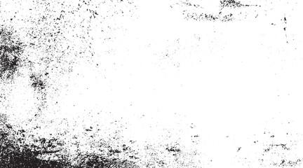Obraz premium Grunge texture vector overlay png. Distressed black and white graphic background with dust, speckles, and noise effect for vintage Cracks noise dust dot distress grainy grungy effect, vector design 