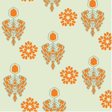 Decorative Firecracker Seamless pattern Vector