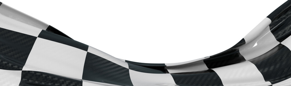 Dynamic image of a checkered racing flag, perfect for sports or event promotions. Ideal for speed, competition, and vic