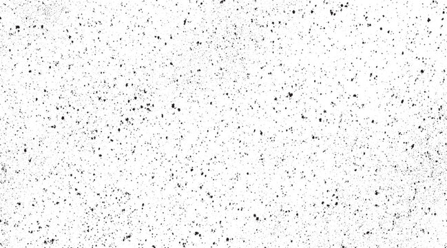  Dirty or dust film grain speck grit grunge overlay on white background grain noise particles. Speckle grain dot white paper noise texture with distress effect vector illustration pattern background. 