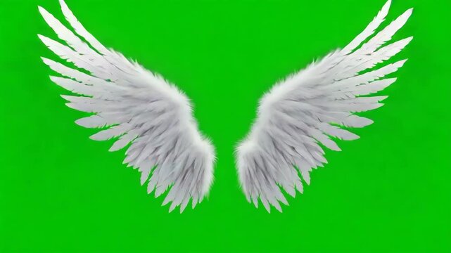 white angel wings
