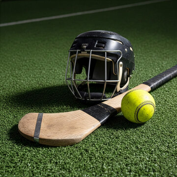 Hurling Gear on Lush Green Turf