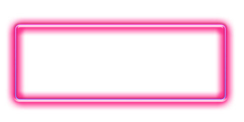 Modern Neon pink Glitter Border Frame on White Background &ndash; Elegant Design Template