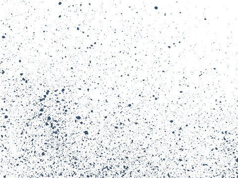 Distressed black texture. Grunge grainy texture. Noise particles. Abstract textured background, scattered dark spots. Effect spraying, splattering. Old worn vintage background. Vector illustration.
