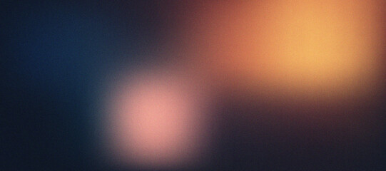 Dark blue gradient background with golden glow and soft bokeh light © mainul19islam