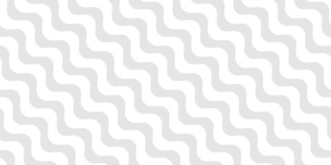 Obraz na płótnie Canvas Simple minimal diagonal wavy lines pattern. Vector seamless texture with thick waves, curvy stripes. Simple abstract grey shapes on transparent background. Subtle repeated design for print, wallpaper