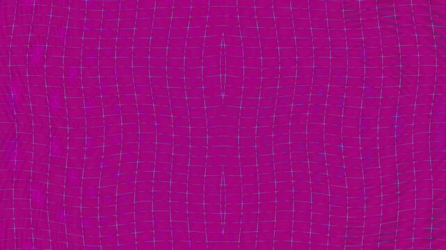 Close-up of a vibrant magenta fabric texture with a subtle grid pattern on a white background