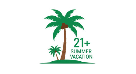 Palm trees island getaway for adults over 21 summer vacation