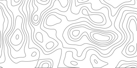 Topographic map background geographic line map with seamless ornament design. vector geographic contour map. geographic mountain relief diagram line wave carve pattern. © Khan
