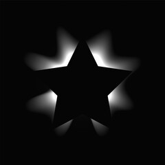Fototapeta premium Star illuminate light frame