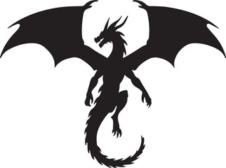 Fototapeta premium Dragon Silhouette