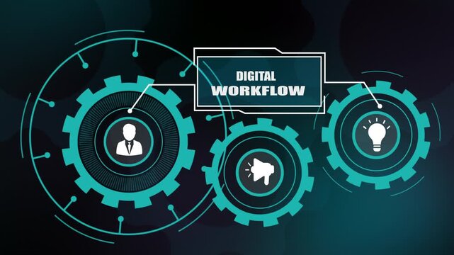 Digital Workflow Framework Layout, Strategic Business Management Design, Innovative Corporate Gear System, Modern Professional Growth Infrastructure, Global Technology Network Template.