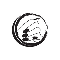 nail care symbol icon,vector illustration design