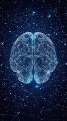 Obraz premium Abstract Digital Brain Technology Background