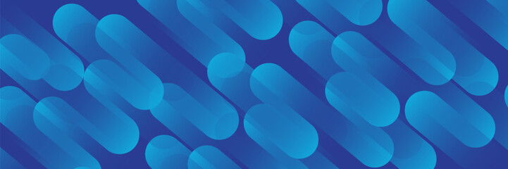 Abstract blue background with diagonal lines. Dynamic shapes composition. Vector illustration