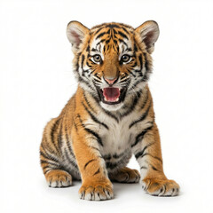 Obraz premium tiger cub sitting
