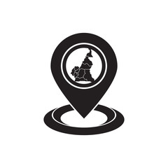 Map of Cameroon vector illustration design