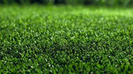 Naklejka premium Lush green grass field in soft focus