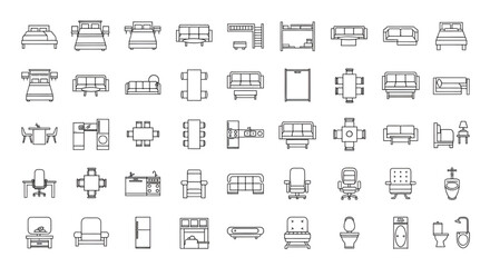 Top view of a technical CAD drawing for a modular outdoor chair
