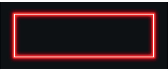 Three brightly colored neon rectangle frames green cyan and magenta isolated on a black backgroundr Artwork