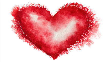 Heart red watercolor paint splash love romantic abstract white texture Heart red watercolor paint splash love romantic abstract white texture