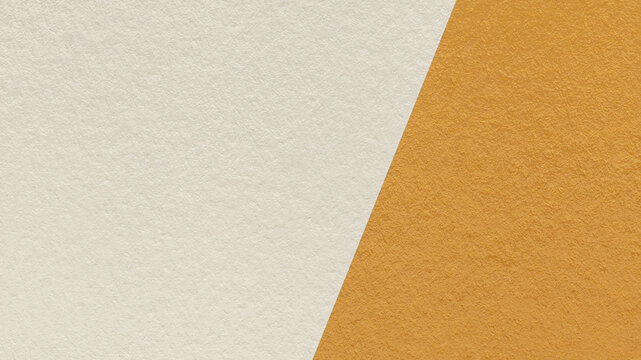 Light beige texture background with dark ochre diagonal angled split and copy space for template, banner, presentation