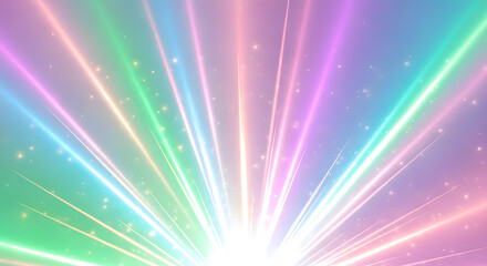 abstract colorful ray light shimmering background
