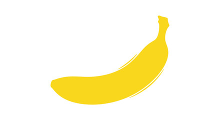 Vibrant yellow banana fruit isolated on a clean white background. © ahmad