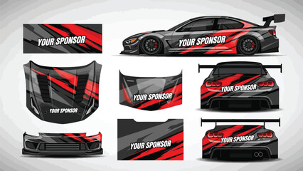 Naklejka premium livery car vector,