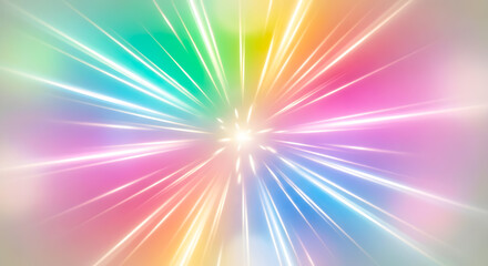 Obraz premium abstract colorful ray light shimmering background